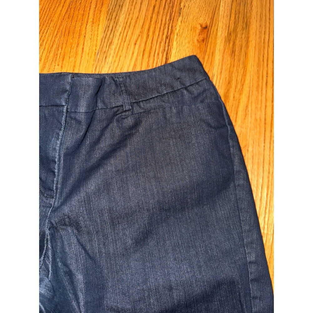 7th Avenue Suiting Collection Denim Bermuda Shorts Dark Wash Size 8